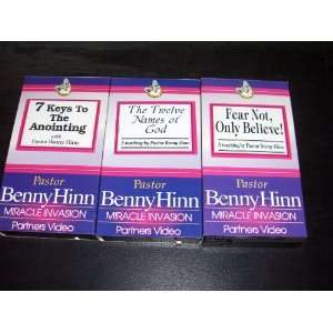  3 VHS Set Pastor Benny Hinn Miracle Invasion Partners 