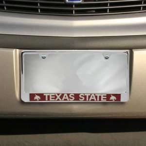  Texas State Bobcats Chrome License Plate Frame Automotive