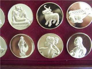 WORLD GREAT SCULPTURES COMPLETE 50 MEDAL COLLECTION FRANKLIN MINT 