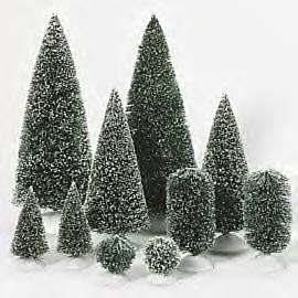 Dept 56 Christmas in the City BAG O FROSTED TOPIARIES  