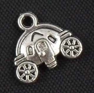 Free Ship 30pcs tibetan silver cute car charms pendants  