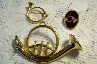   Horn Jewelry Lot Musical Instruments Music Lovers Pins Pendant  