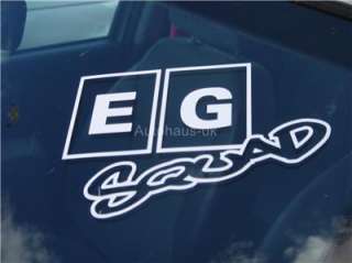 EG Squad Decal. Sticker for Honda Civic del sol Vtec  