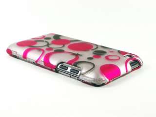 FOR IPOD TOUCH 4 HARD COVER CASE PINK DOTS  