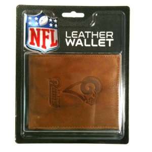  NFL Embossed Leather Wallet   St. Louis Rams Everything 