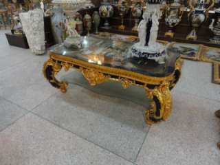 THE BEST BRONZE AND HAND PAINTED PORCELAIN COFFEE TABLE  