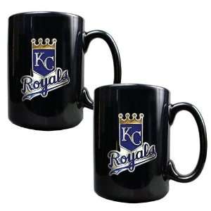  Kansas City Royals 2pc Black Ceramic Mug Set   Primary 