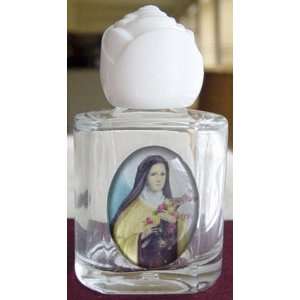  St. Theresa Glass Holy Water Bottle (1/2 oz.) (PL309TH 