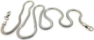  Mens Silver Tone Shinny Pendant Snake Necklace Chain Free Ship  