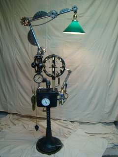 INDUSTRIAL FLOOR LAMP STEAMPUNK FLOOR LAMP MACHINE AGE LAMP STEAMPUNK 