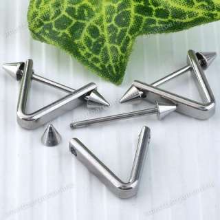 50x Stainless Steel Triangle Mens Jewelry Earring Stud Ear Cool Punk 