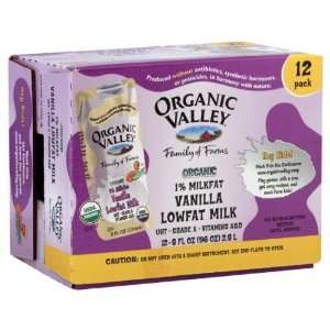 Organic Valley, Uht Lf, Vanilla, 12 x 8.00 OZ  Grocery 