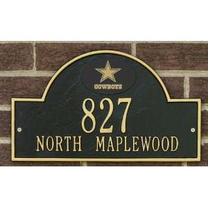  Dallas Cowboys Black & Gold Personalized Address Plaque 