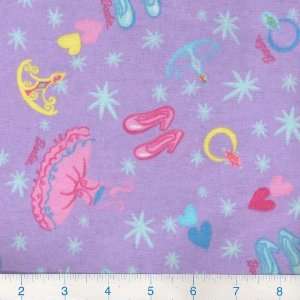  42 Wide Flannel Barbie Dress Up Purple Fabric By The 