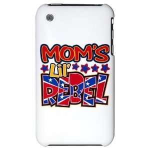  iPhone 3G Hard Case Moms Lil Rebel   Confederate Flag 
