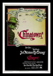CHINATOWN * 40X60 ORIG MOVIE POSTER 1974 FILM NOIR  
