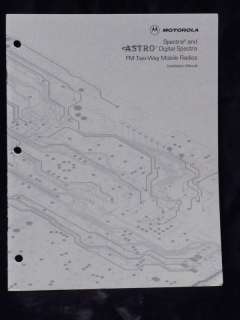 Motorola Spectra/Astro Digital Installation Manual  