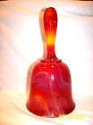 imperial slag glass red glossy bell wi great color expedited