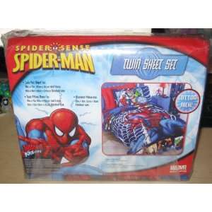 Marvel Spider Sense SPIDER MAN Twin Sheet Set Spiderman Sheets 