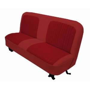  Acme U107 KS83 Front Red Vinyl Bench Seat Upholstery with 