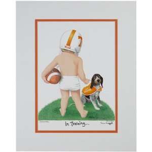  Tennessee Volunteers Football Player in Training 11 x 14 