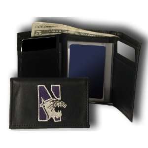   Northwestern University NCAA Leather Embroidered Wallet Sports