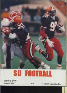 1988 Syracuse vs Rutgers football program MBX10  