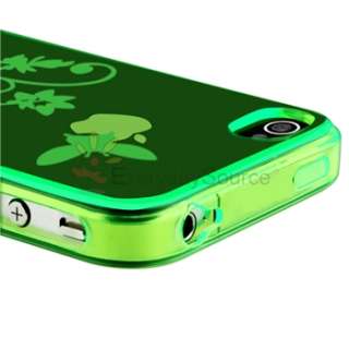   Rubber Case Skin+Privacy Filter Protector For Apple iPhone 4 4S  