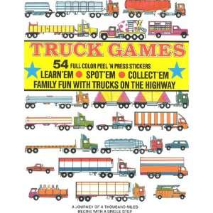  Truck Games 54 Full Color Peel n Press Stickers 