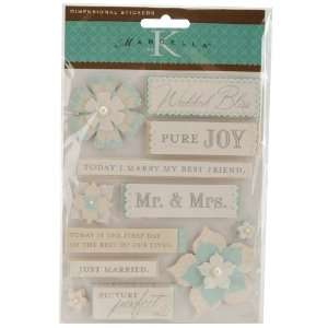  Marcella By Kay Dimensional Stickers, Wedding Flowers 