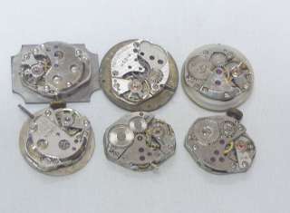   WRIST WATCH WHOLE MOVEMENTS LOTOF 6 PIECES ALL MIX BRAND WATCHES PARTS