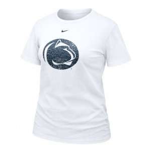 Penn State Nittany Lions Womens Nike White Frackle Blended Tri Blend 