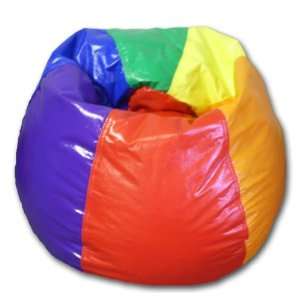 Rainbow Vinyl Bean Bag Chair 