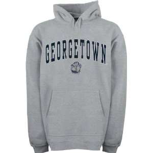  Georgetown Hoyas Heather Grey Mascot One Tackle Twill 
