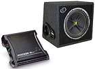 KICKER CAR STEREO ZX200.2 AMPLIFIER AMP & VC12 SUBWOOFER BOX 4 OHM 