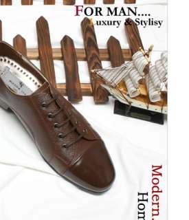 Metro brown Mens Dress shoes luxury dandy Leather  