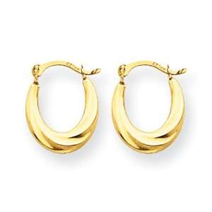  14k Gold Shrimp Hoop Earrings Jewelry