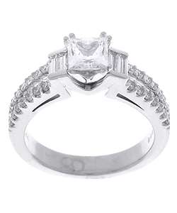14k White Gold 1ct TDW Diamond Engagement Ring  