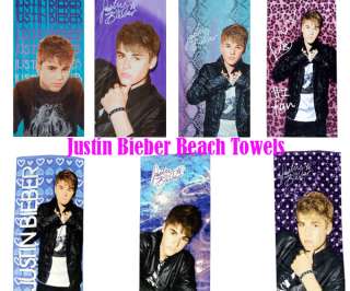 Justin Bieber Beach Towel Summer Collection 100% Cotton 7 Styles Brand 