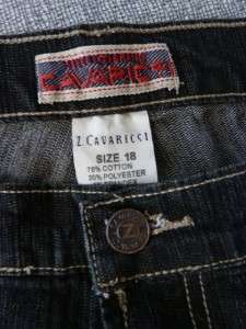 CAVARICCI~Torrid Stretch Jeans~Leather Lace Up Seams w/Artsy Boho 