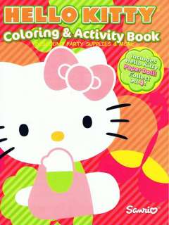 Hello Kitty Orange Coloring & Activity Book Paper Dolls  