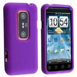 Dark Purple Silicone Skin Case for HTC EVO 3D  