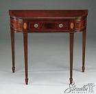   Leg Spade Foot Mahogany 1 drawer Federal Style Console Table ~ New