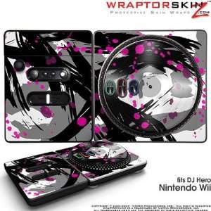 com DJ Hero Skin Abstract 02 Pink fits Nintendo Wii DJ Heros (DJ HERO 