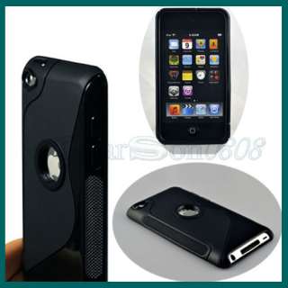   BLACK TPU CASE COVER Skin for Apple iPOD TOUCH 4TH GEN 4G 4 US Seller