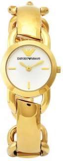 Emporio Armani AR0761 Fashion Goldtone Stainless Steel Ladies Watch 