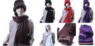 All In One Winter Faux Fur 3 PC Scarf, Gloves and Hat Set in 5 Colors