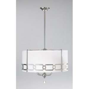  Mediterranean Pendant in White and Polished Chrome