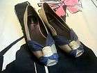   ™ Suede Blue and Silver Wrapped Open Toe Flats (Size 40) ~SOLD OUT