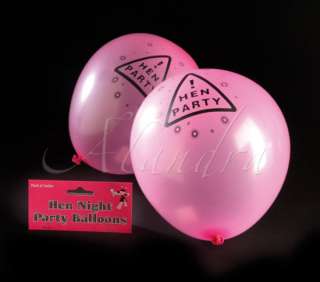 HEN PARTY NIGHT TABLE ACCESSORIES SET BALLOONS CONFETTI  
